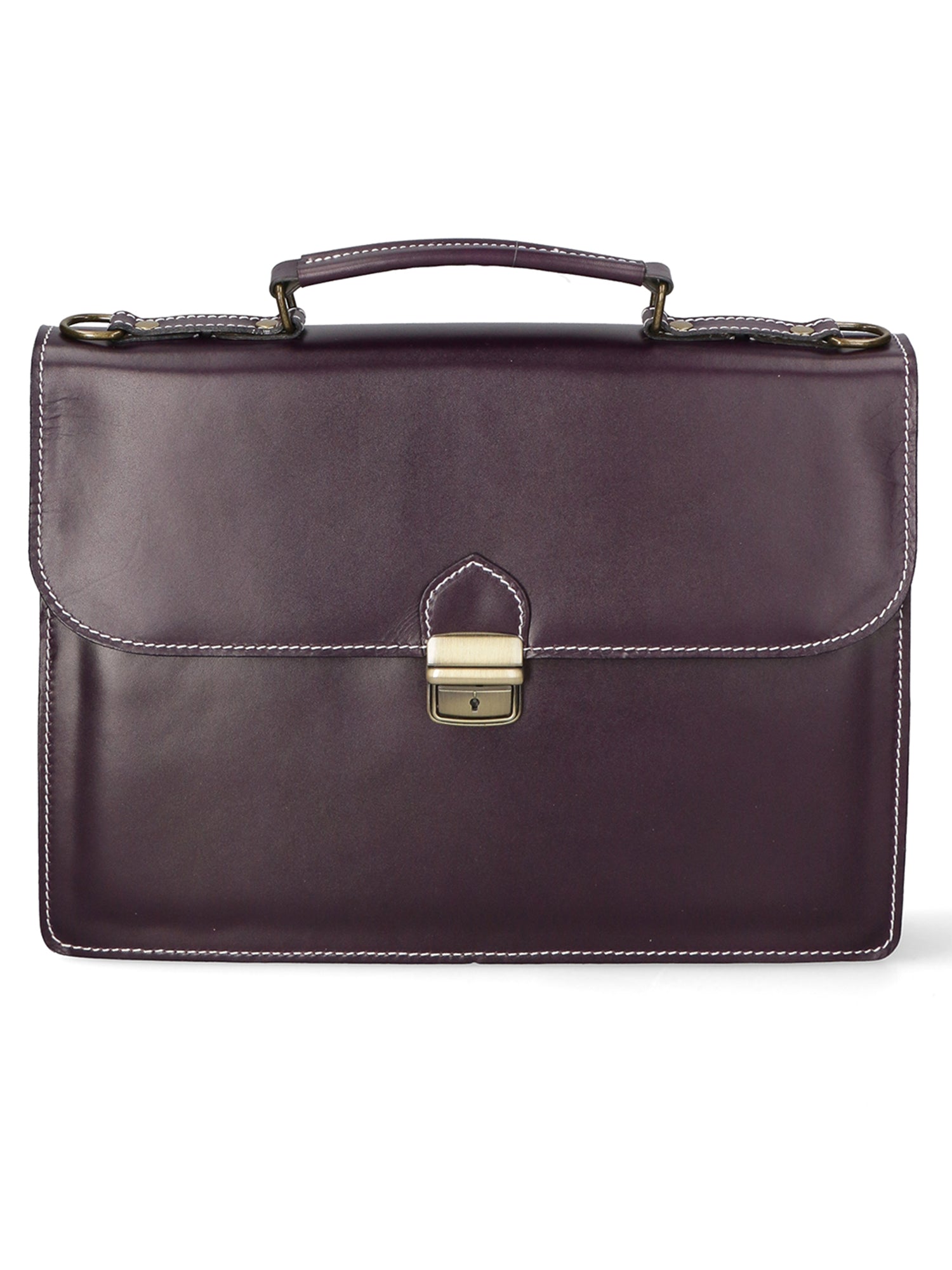 Borsa da lavoro Unisex in Vera Pelle | Gave Lux | GLX22700423FBG-VIOLA