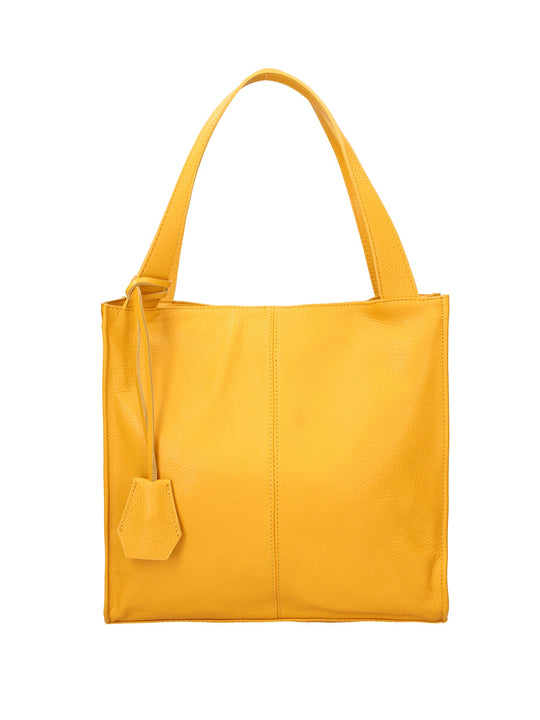 Borsa a spalla da donna In Vera pelle | gave lux | GLX22331123FBG-D36_SENAPE