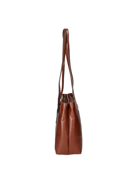Flora Borsa a spalla da Donna in Vera Pelle