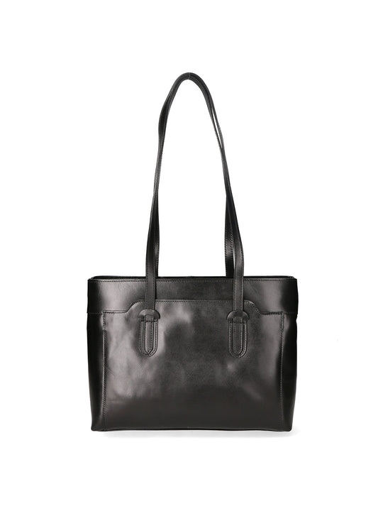 Borsa a spalla da Donna in Vera Pelle | Gave Lux | GLX22911823FBG-NERO_BLACK