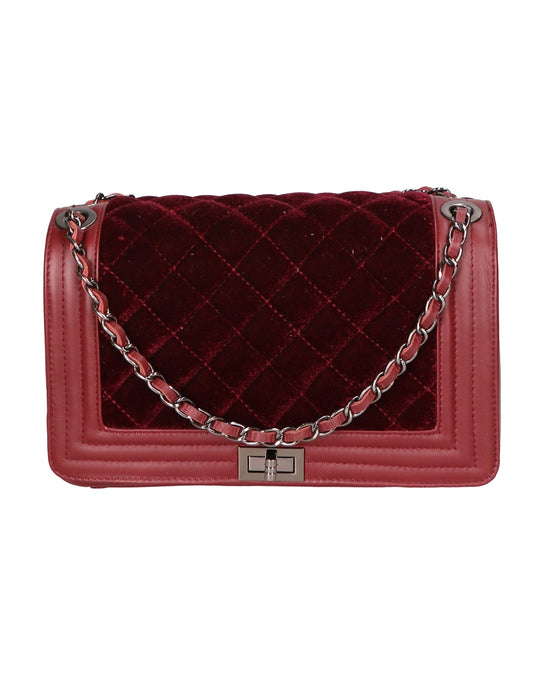 Borsa a tracolla da donna In Vera pelle | gave lux | GLX22113923FBG-BORDO