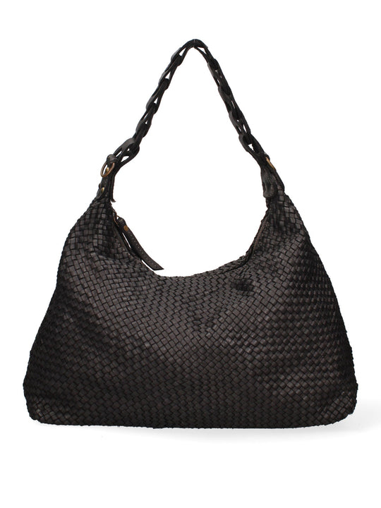 Borsa a spalla da donna In Vera pelle | Gave Lux | GLX22779923FBG-NERO