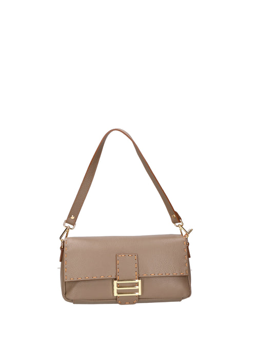 borsa a spalla da Donna in Vera Pelle | gave lux | GLX220686923FBG-D40_TAUPE