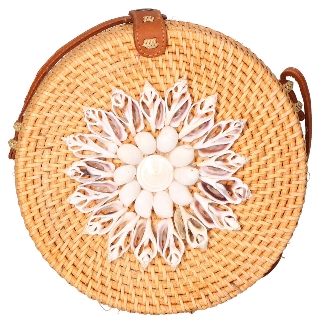 Jessica Borsa a tracolla da Donna in Paglia Intrecciata a mano