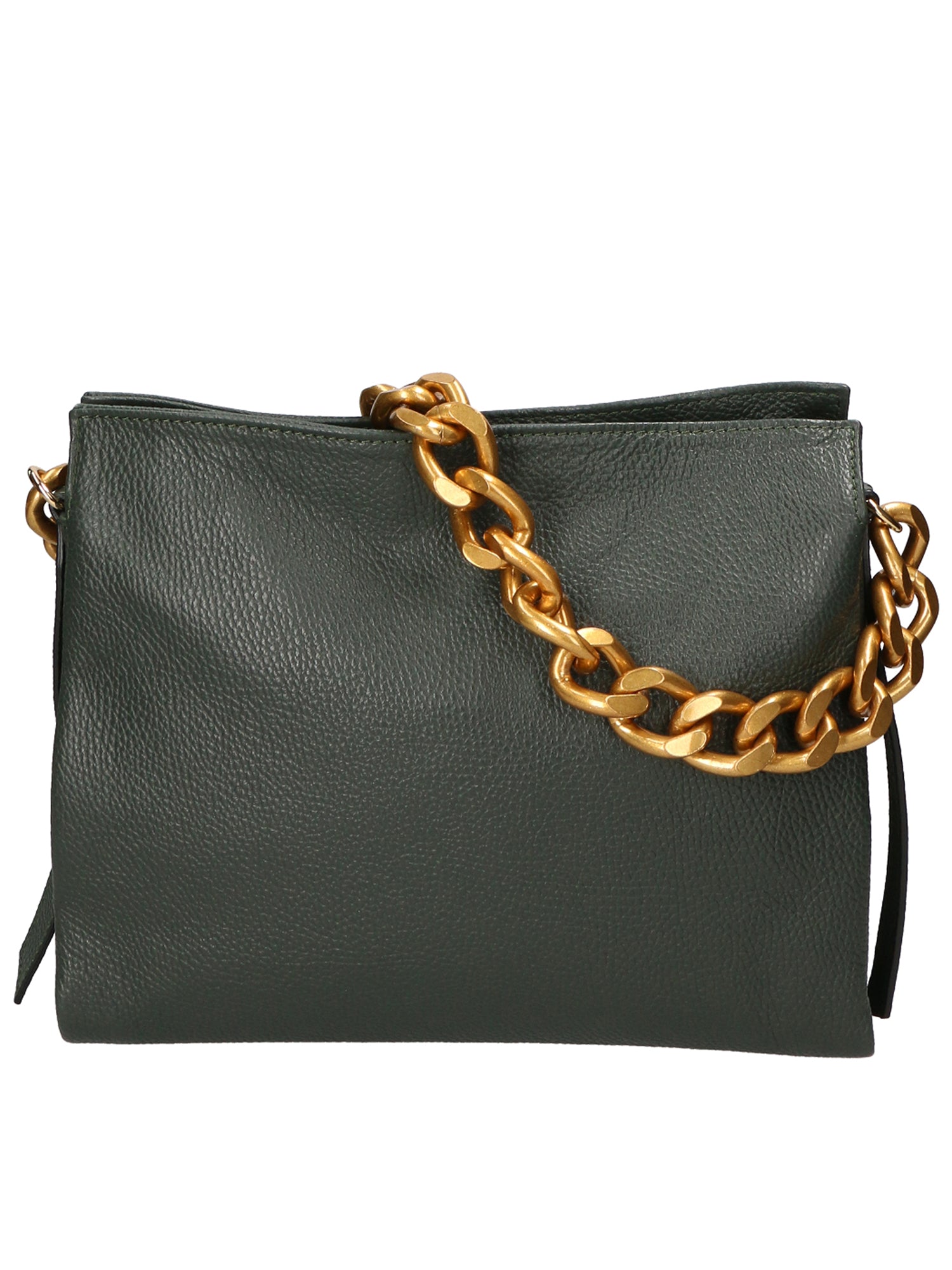 Borsa a spalla da Donna in Vera Pelle | Gave Lux | GLX220541723FBG-D14_VERDE_SCURO