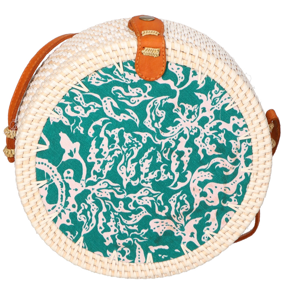 Jessica Women's Hand-Woven Straw Shoulder Bag