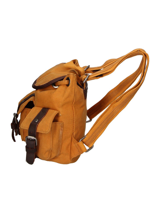 Micaela Unisex-Rucksack aus Canvas und Leder