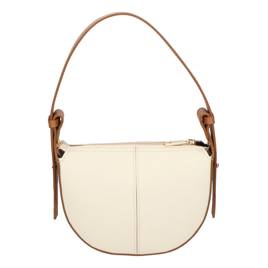 Borsa a spalla da Donna in Vera Pelle | Gave Lux | GLX220621523FBG-BURRO_L201+L125