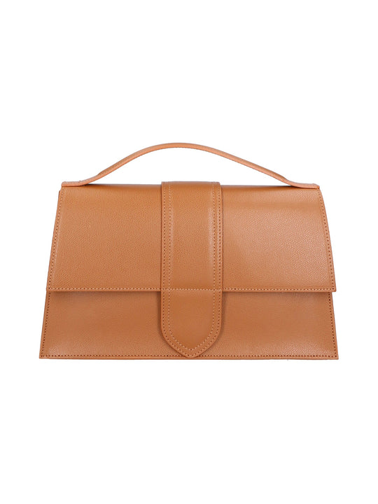 Borsa a mano da Donna in Vera Pelle | Gave Lux | GLX220651723FBG-COGNAC