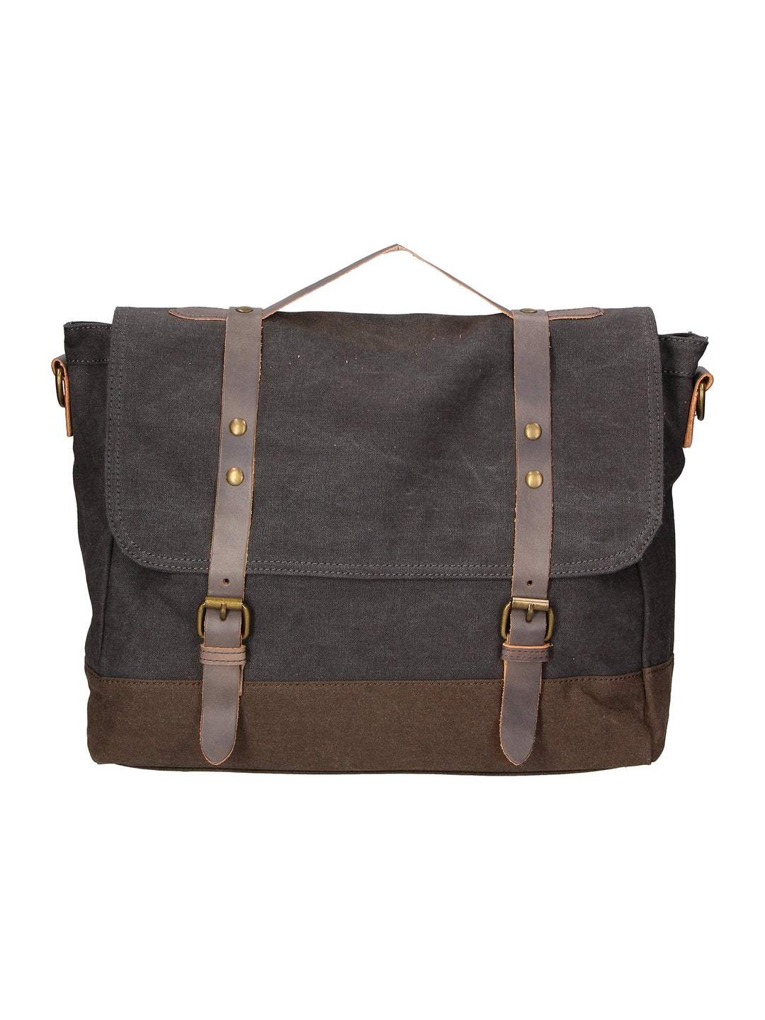 Borsa a mano unisex in Canvas e pelle | Gave Lux | GLX22ZG301123FBG-NERO_BLACK