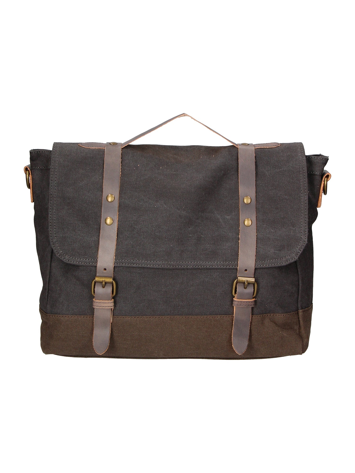 Borsa a mano unisex in Canvas e pelle | Gave Lux | GLX22ZG301123FBG-NERO_BLACK