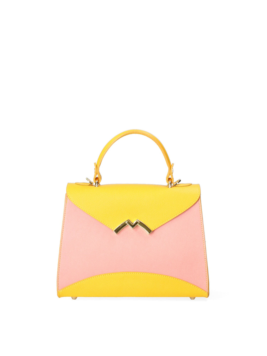 Borsa a mano da donna In Vera pelle | Gave Lux | GLX22892423FBG-ROSA+GIALLO