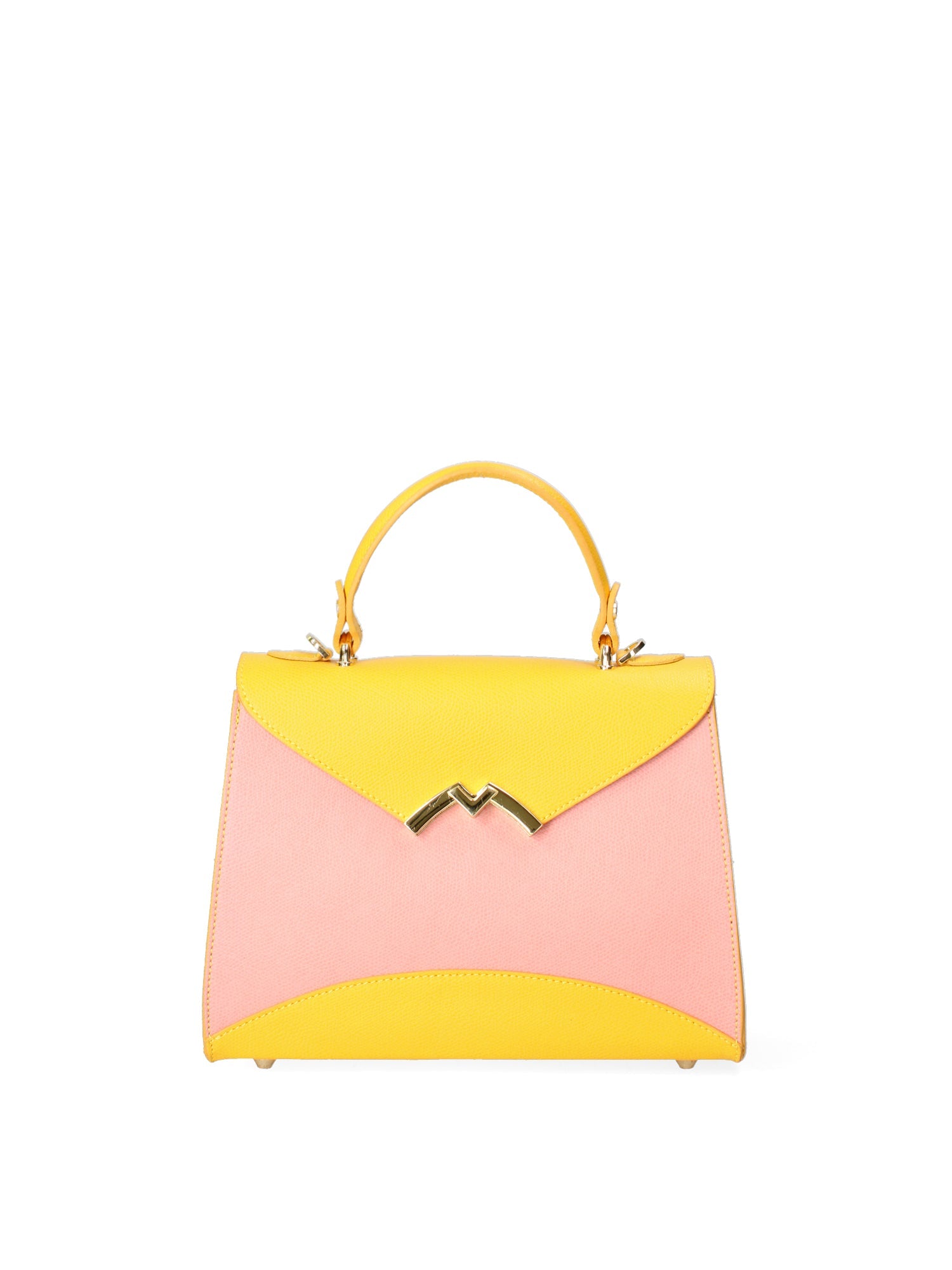 Borsa a mano da donna In Vera pelle | Gave Lux | GLX22892423FBG-ROSA+GIALLO