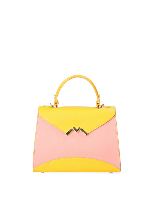 Borsa a mano da donna In Vera pelle | Gave Lux | GLX22892423FBG-ROSA+GIALLO