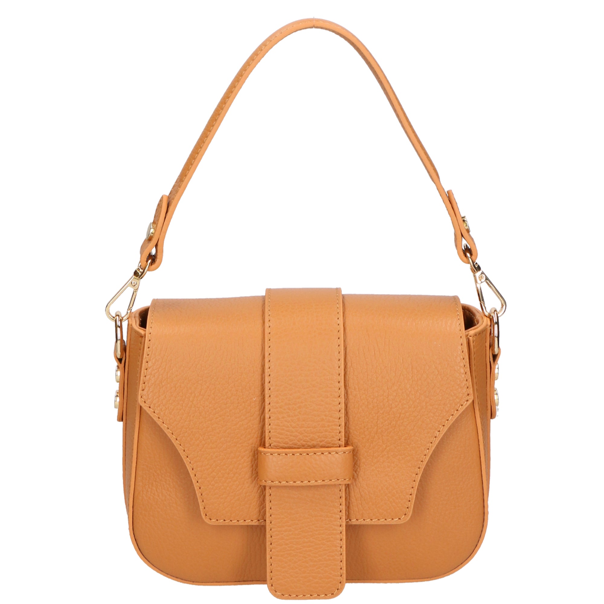 Borsa a spalla da Donna in Vera Pelle | Gave Lux | GLX220628223FBG-D44_CUOIO_COGNAC