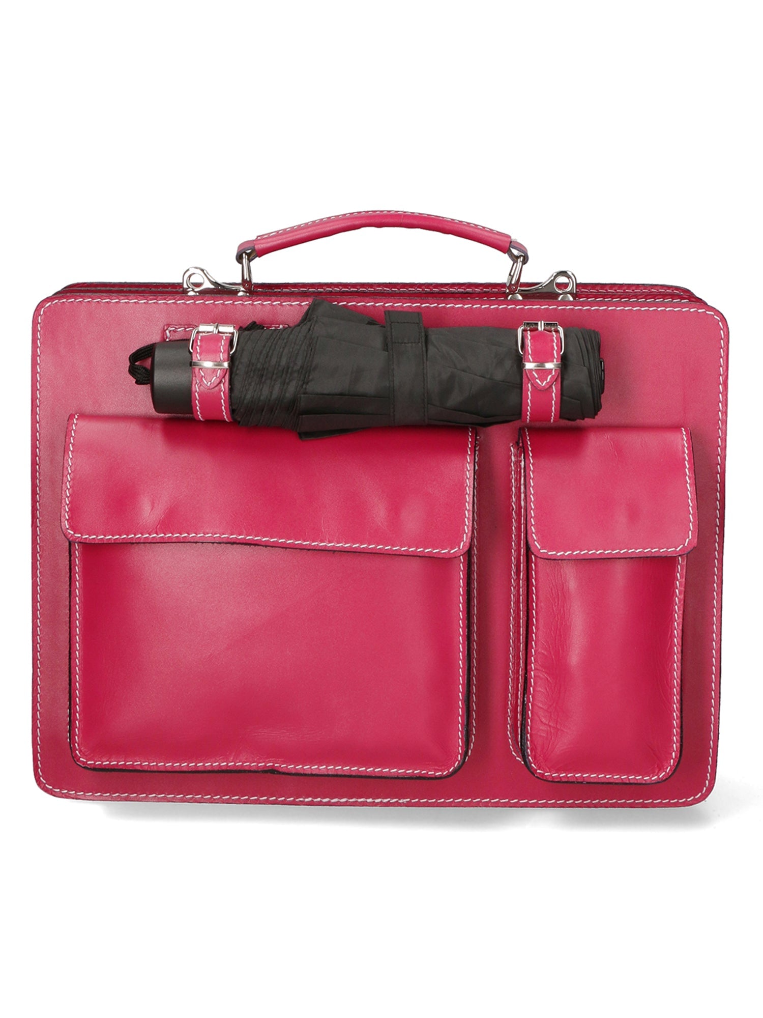 Borsa da lavoro Unisex in Vera Pelle | Gave Lux | GLX22700523FBG-FUXIA