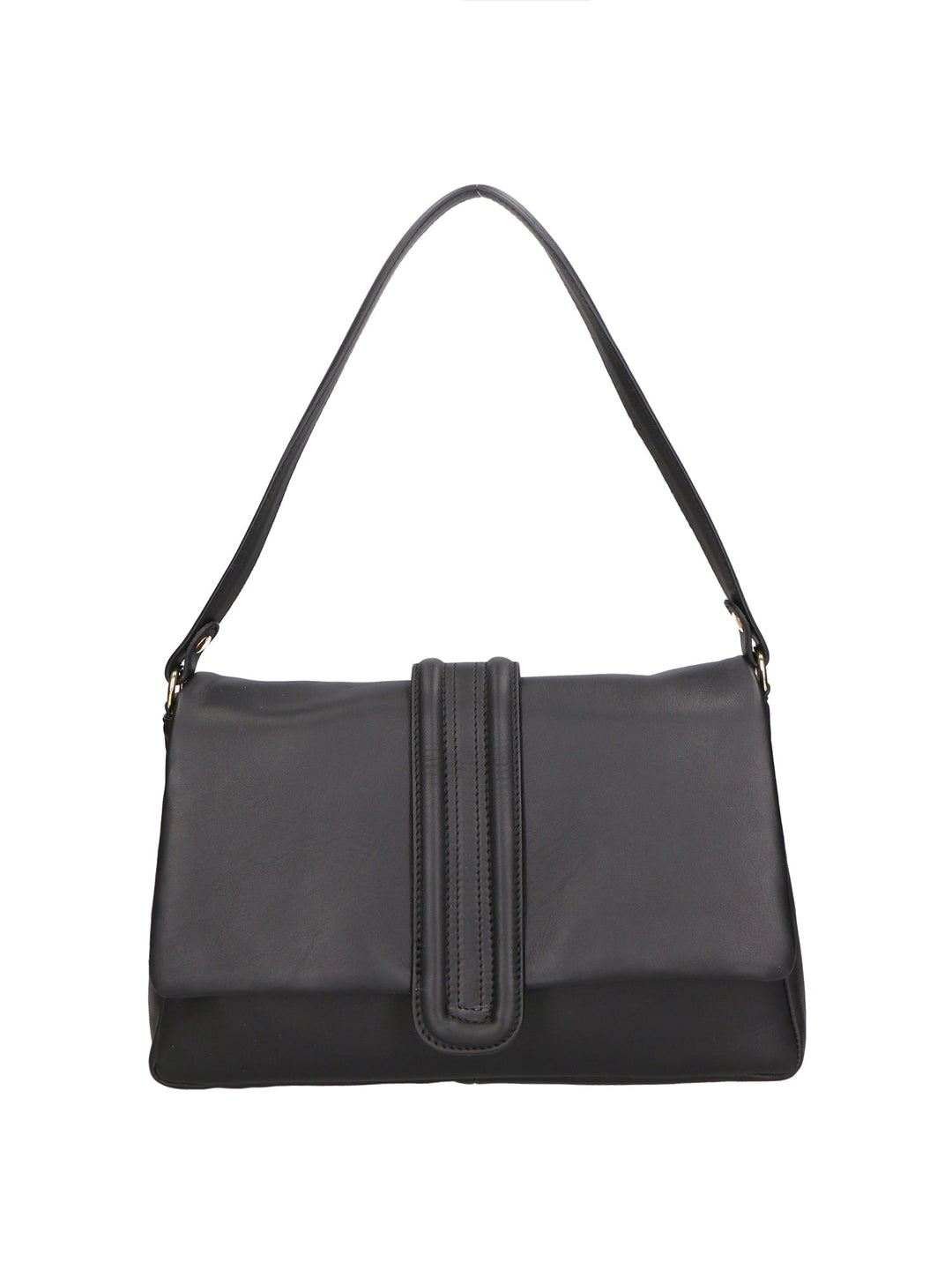 Borsa a spalla da donna In Vera pelle | gave lux | GLX220649623FBG-NERO