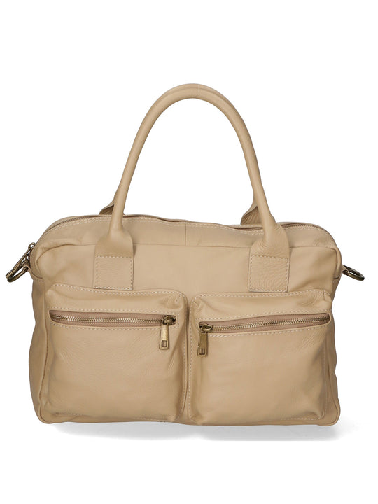 Borsa a mano da Donna in Vera Pelle | Gave Lux | GLX22617323FBG-S11_TAUPE_SCURO