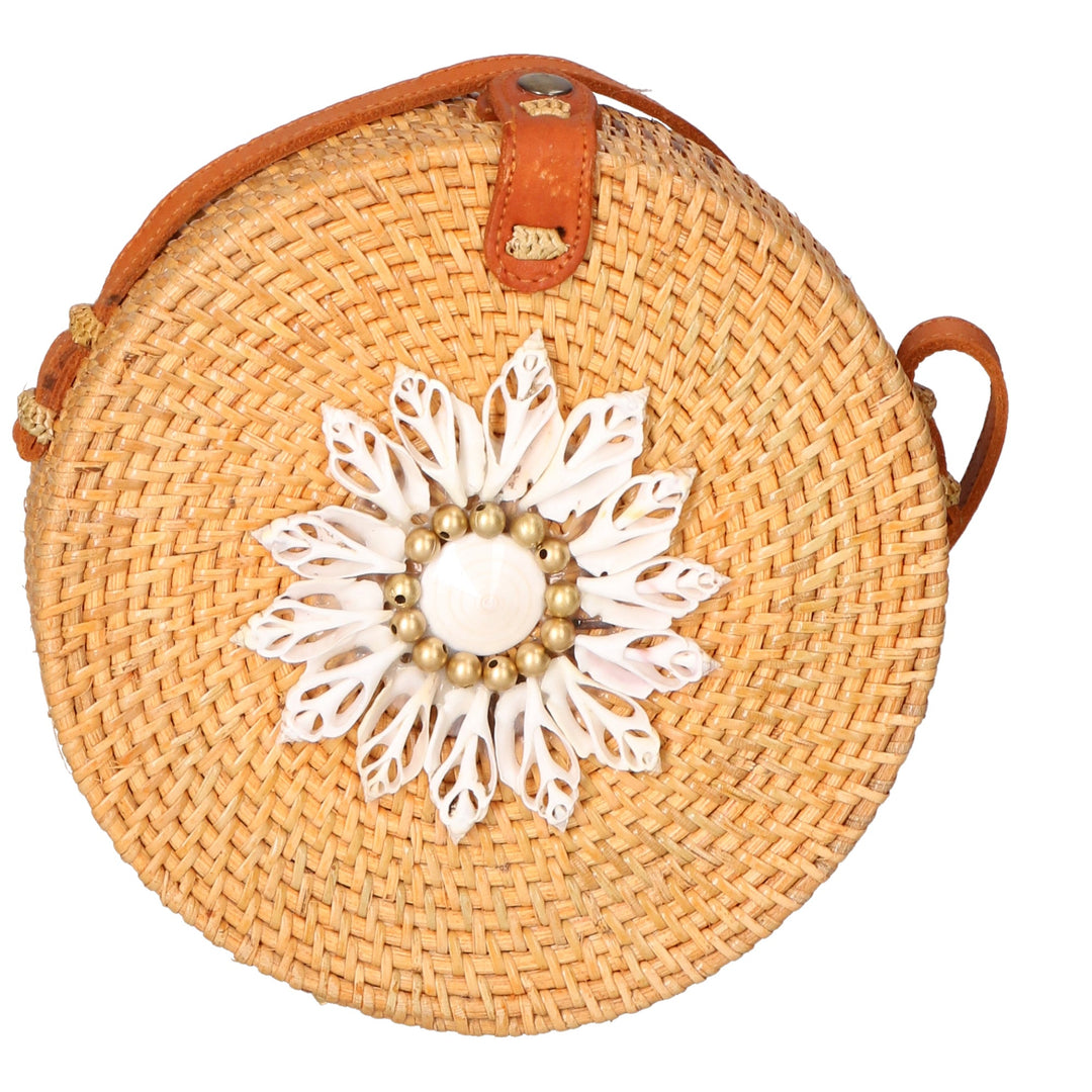 Jessica Borsa a tracolla da Donna in Paglia Intrecciata a mano