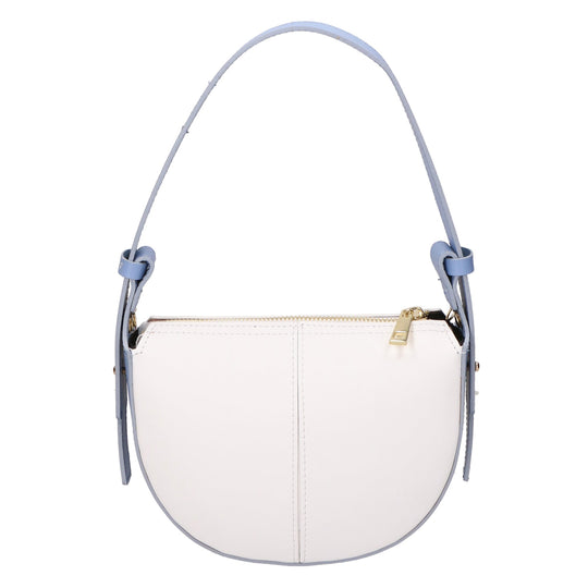 Borsa a spalla da Donna in Vera Pelle | Gave Lux | GLX220621523FBG-BIANCO_L101+L220