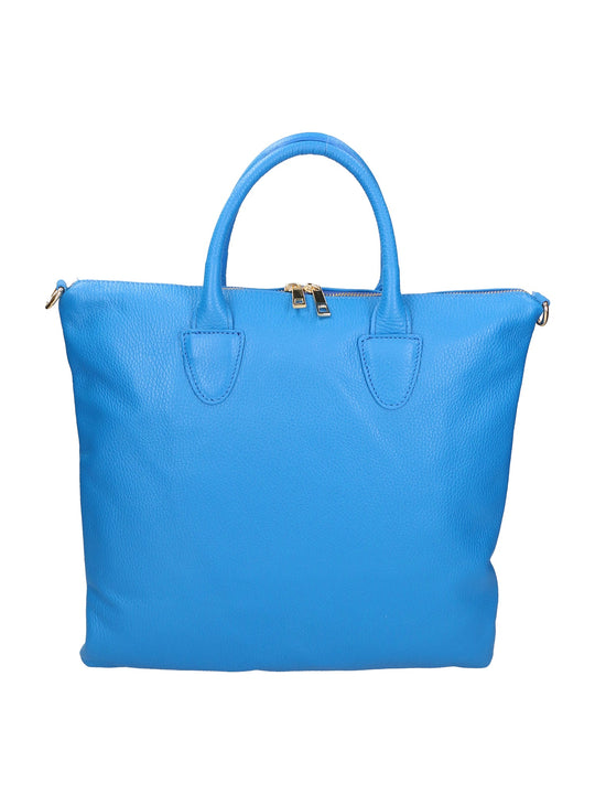 Borsa a spalla da Donna in Vera Pelle | Gave Lux | GLX220598123FBG-D222_BLU_ASTER