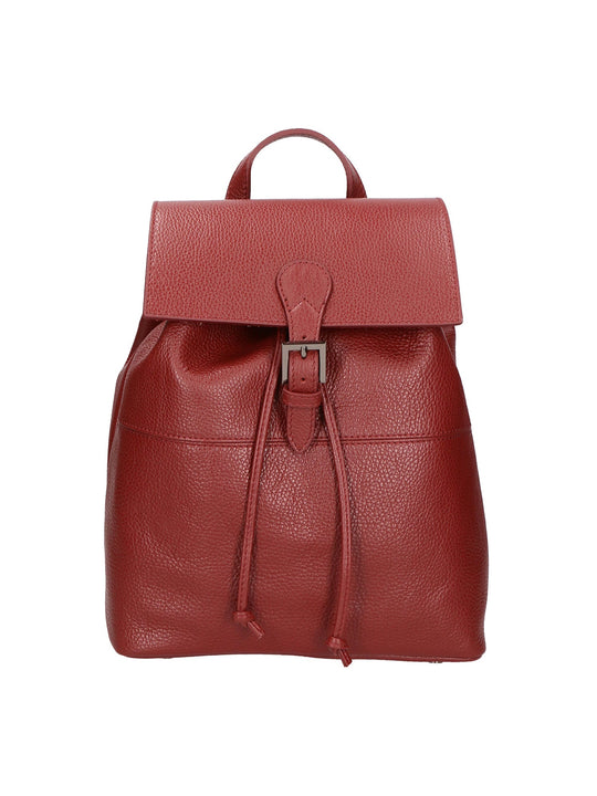 Zaino da Donna in Vera Pelle | Gave Lux | GLX220685523FBG-D10_ROSSO_SCURO_DARK_RED