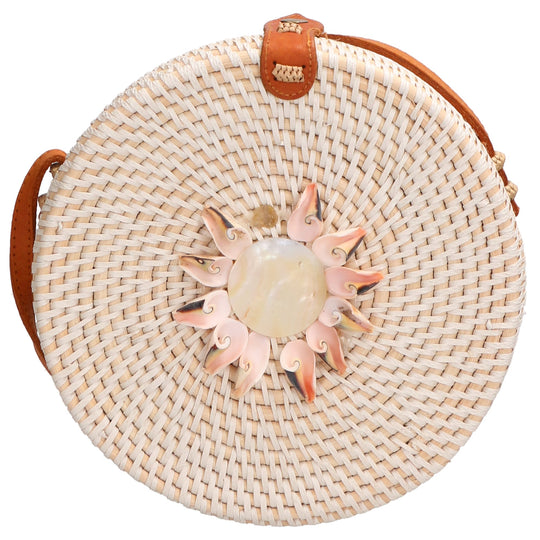 Borsa a tracolla da Donna in Paglia Intrecciata a mano | Gave Lux | GLX228812023FBG-JOELLE