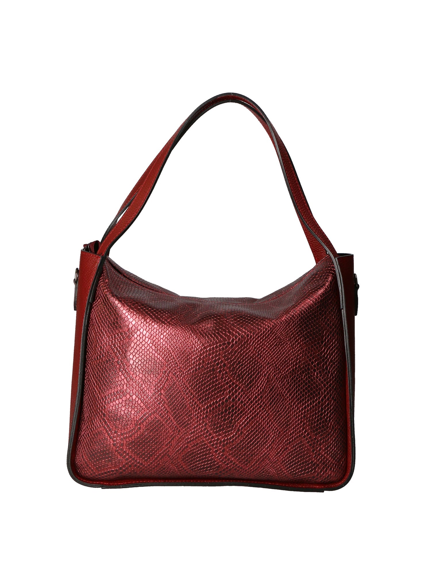 Borsa a spalla da Donna in Vera Pelle | Gave Lux | GLX220551723FBG-D10_RUBINO_L019_RUBINO
