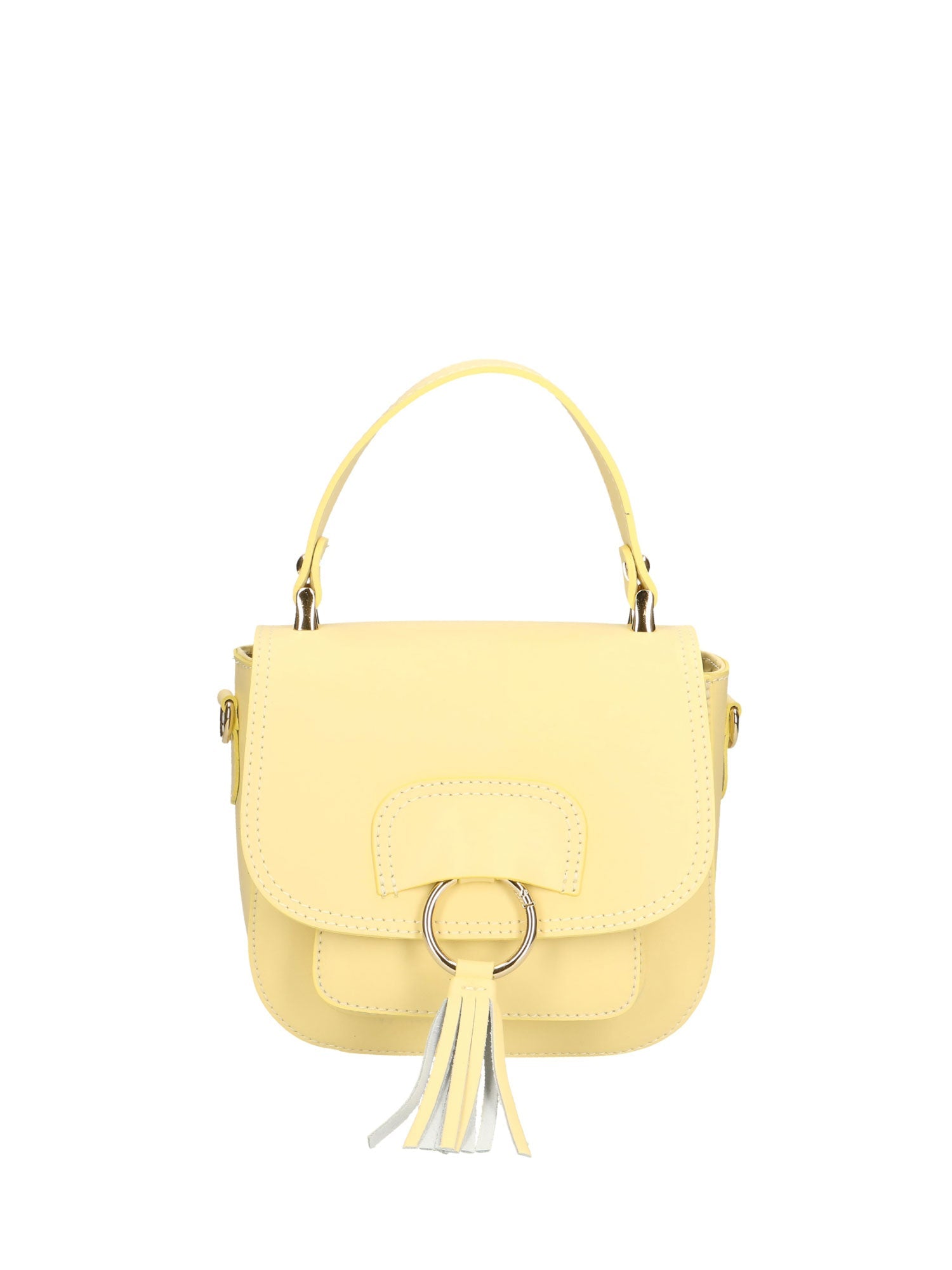 Borsa a mano da donna In Vera pelle | Gave Lux | GLX22152423FBG-GIALLO