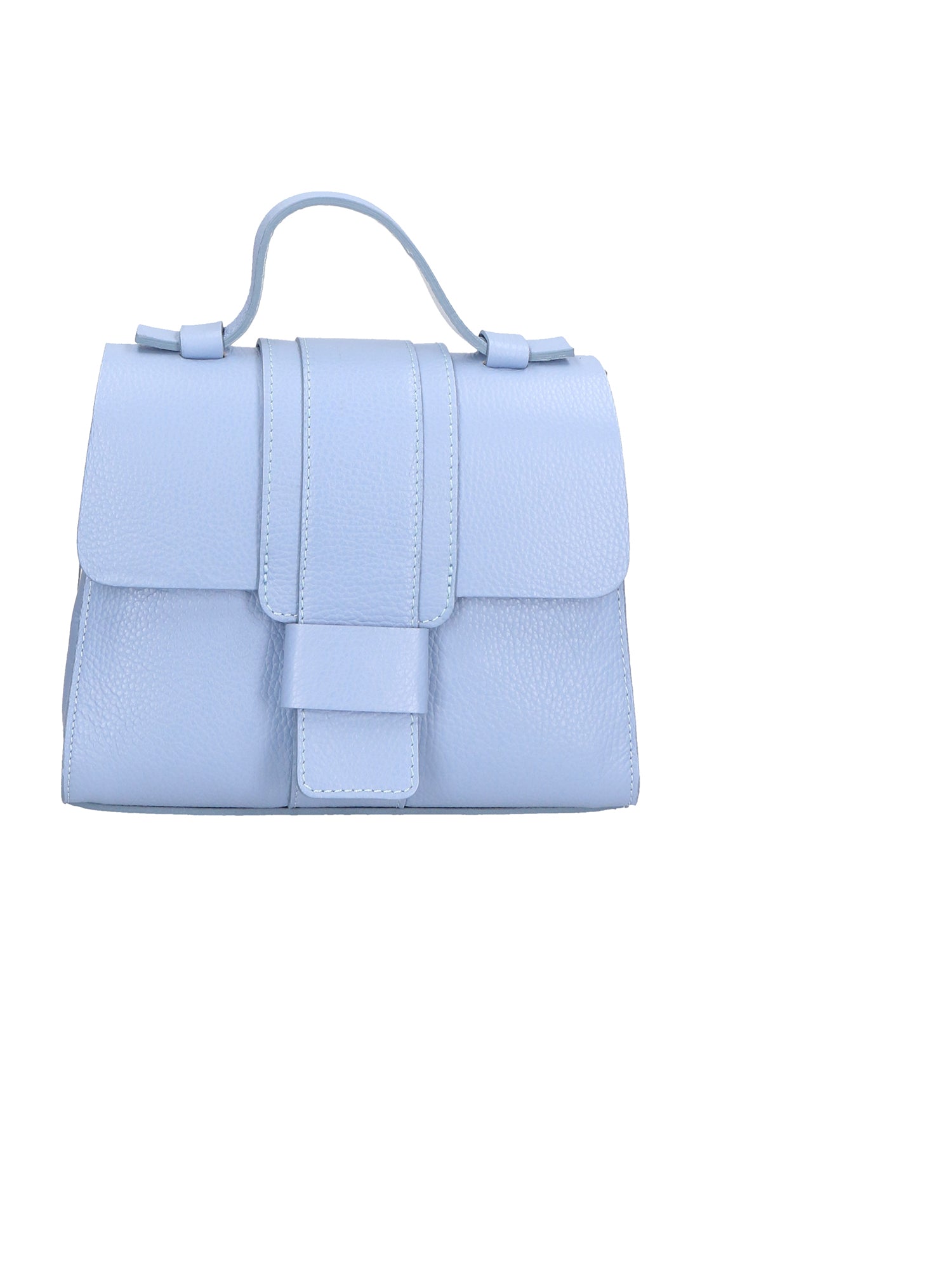 Borsa a mano da Donna in Vera Pelle | Gave Lux | GLX220592623FBG-D592_AZUL_+_D01_BIANCO