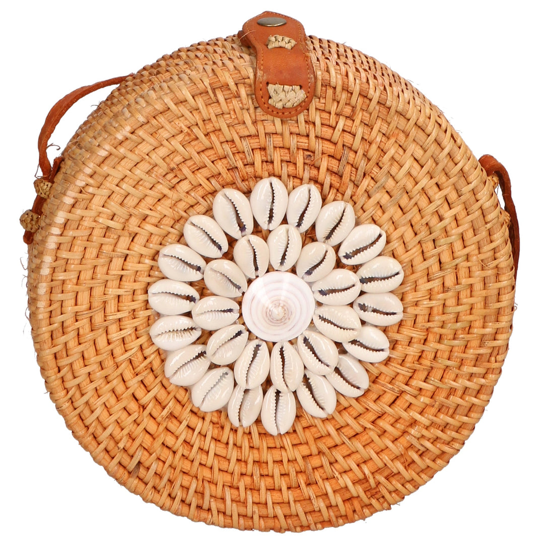 Jessica Borsa a tracolla da Donna in Paglia Intrecciata a mano