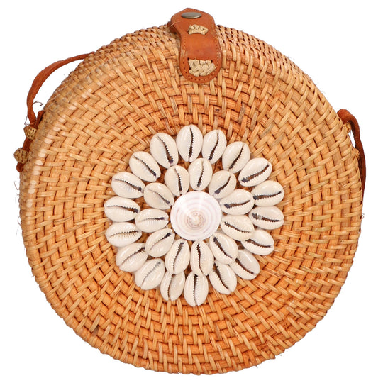 Jessica Borsa a tracolla da Donna in Paglia Intrecciata a mano