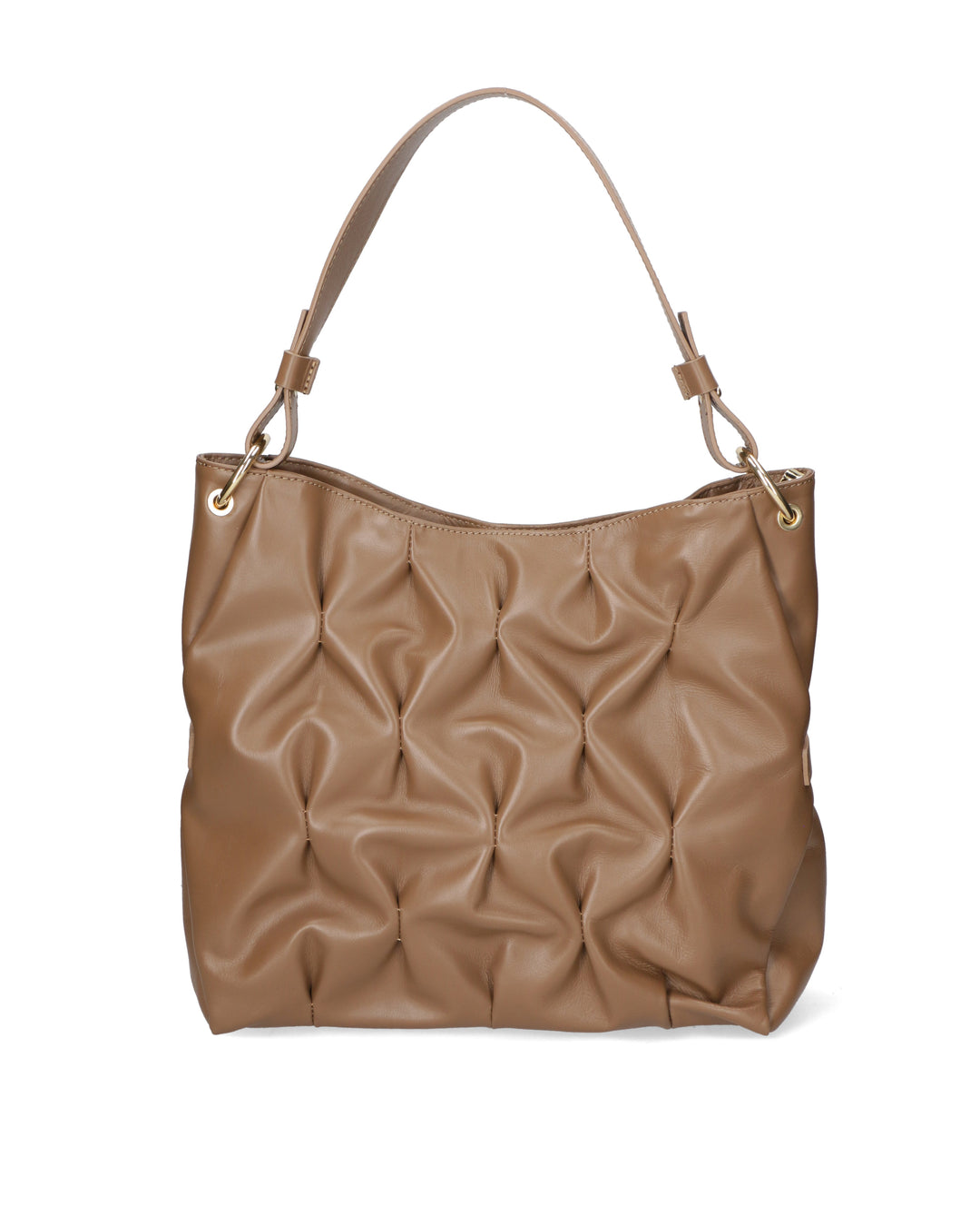Borsa a spalla da donna In Vera pelle | Gave Lux | GLX220399823FBG-S11_TAUPE_SCURO