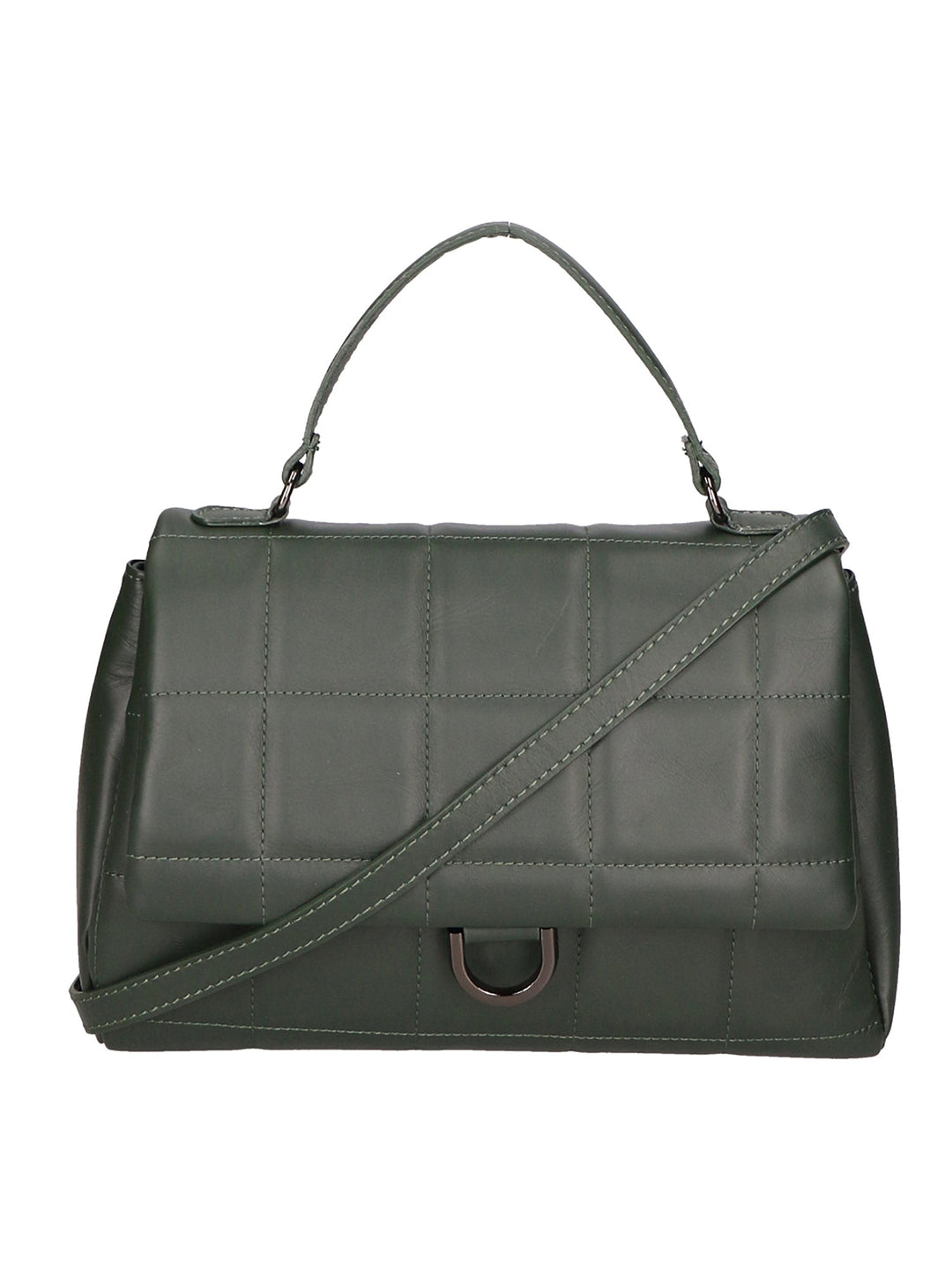 Lila Damenhandtasche aus echtem Leder