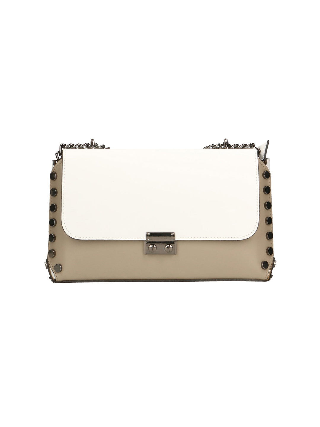 Borsa a tracolla da donna In Vera pelle | gave lux | GLX22864123FBG-FANGO+BIANCO