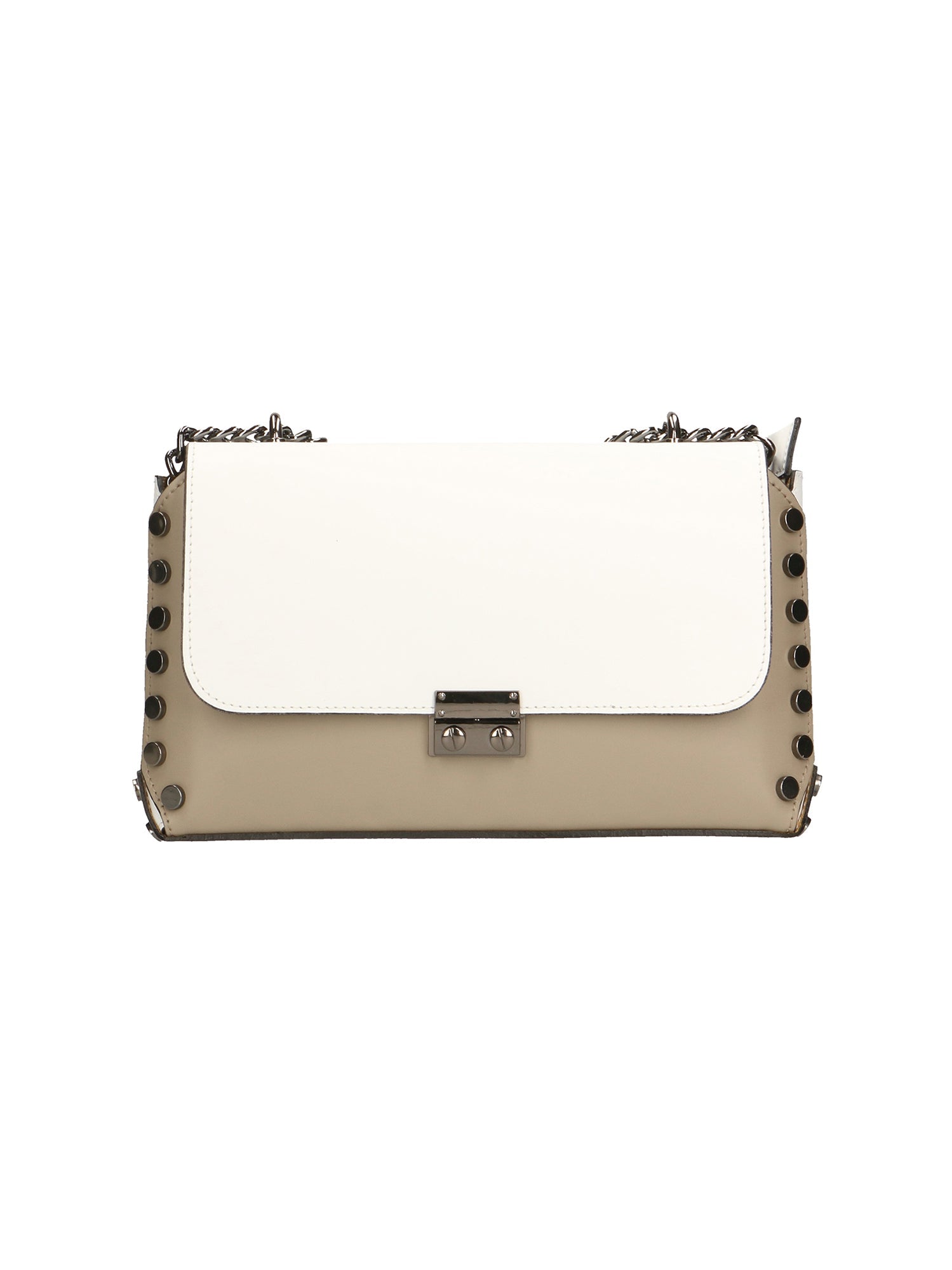 Borsa a tracolla da donna In Vera pelle | gave lux | GLX22864123FBG-FANGO+BIANCO