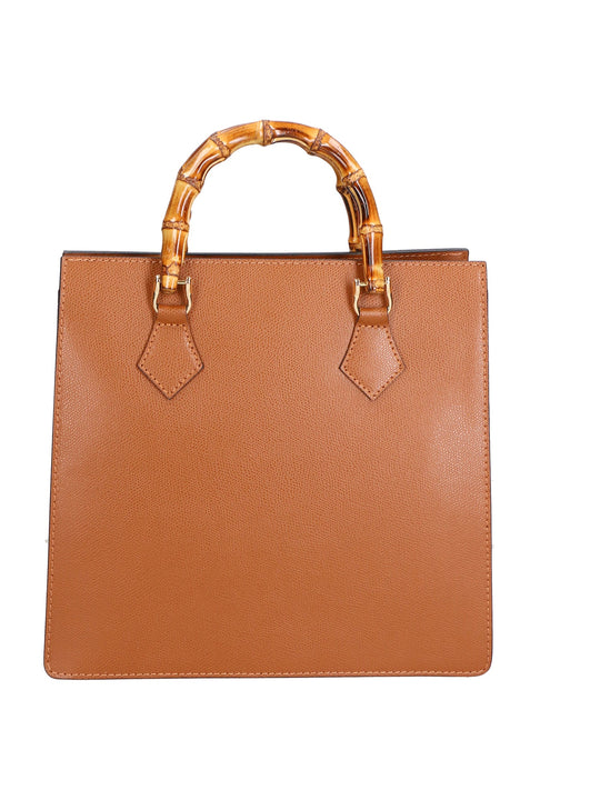 Borsa a mano da Donna in Vera Pelle | Gave Lux | GLX220652423FBG-P608_COGNAC