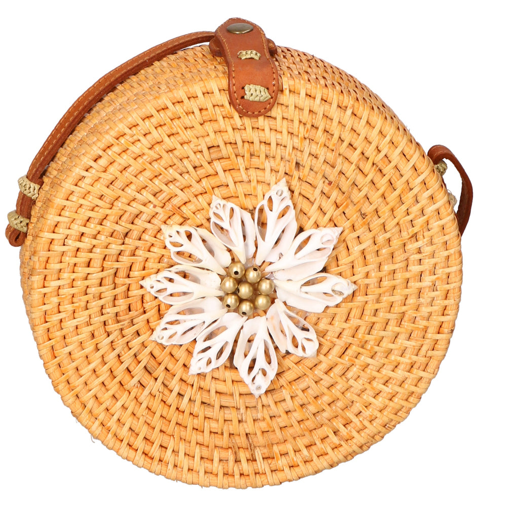 Jessica Women's Hand-Woven Straw Shoulder Bag