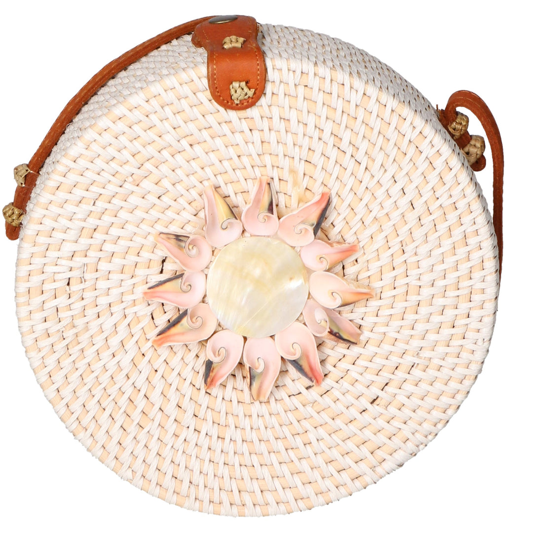 Borsa a tracolla da Donna in Paglia Intrecciata a mano | Gave Lux | GLX228812023FBG-PETRA