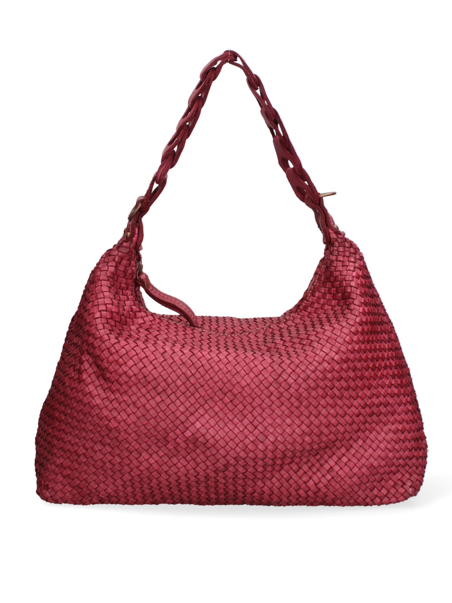 Borsa a spalla da donna In Vera pelle | Gave Lux | GLX22779923FBG-BORDO