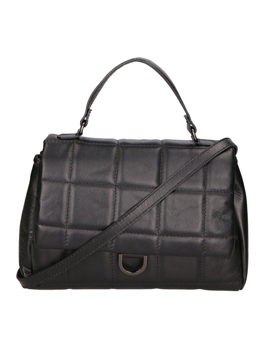 Lila Damenhandtasche aus echtem Leder