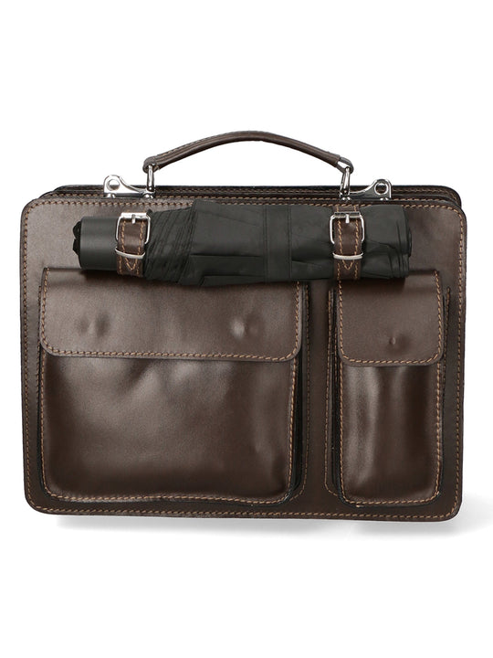 Borsa da lavoro Unisex in Vera Pelle | Gave Lux | GLX22700623FBG-T.MORO