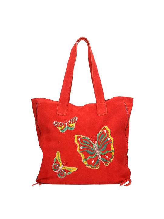 Borsa a spalla da Donna in Vera Pelle | Gave Lux | GLX22862023FBG-ROSSO_RED