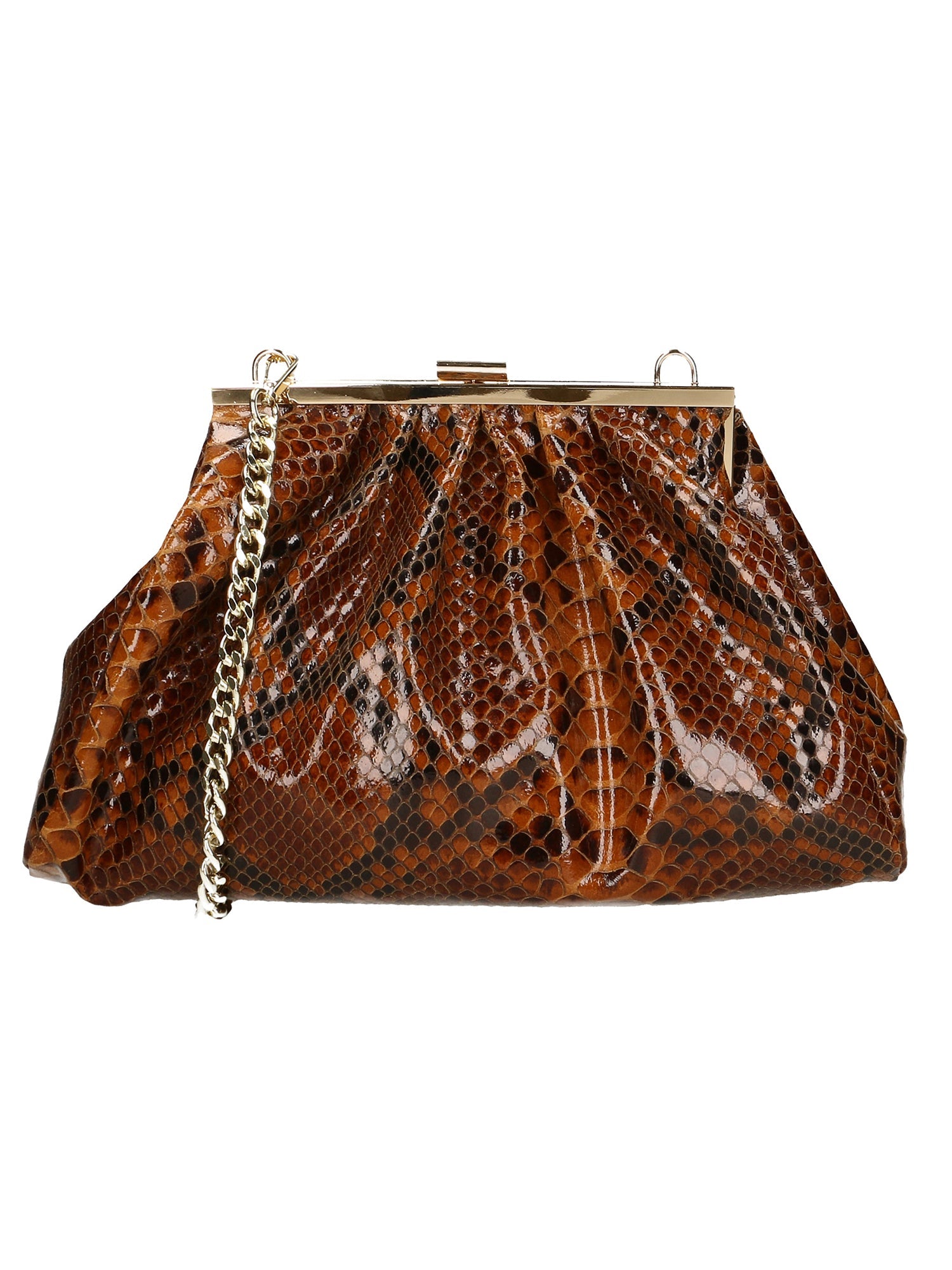 pochette da Donna in Vera Pelle | Gave Lux | GLX220174523FBG-031_CUOIO_SCURO