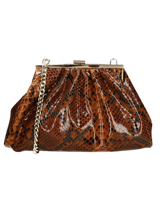 pochette da Donna in Vera Pelle | Gave Lux | GLX220174523FBG-031_CUOIO_SCURO