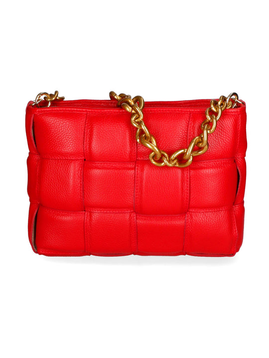 Borsa a mano da Donna in Vera Pelle | Gave Lux | GLX220469123FBG-D58_ROSSO_FERRARI