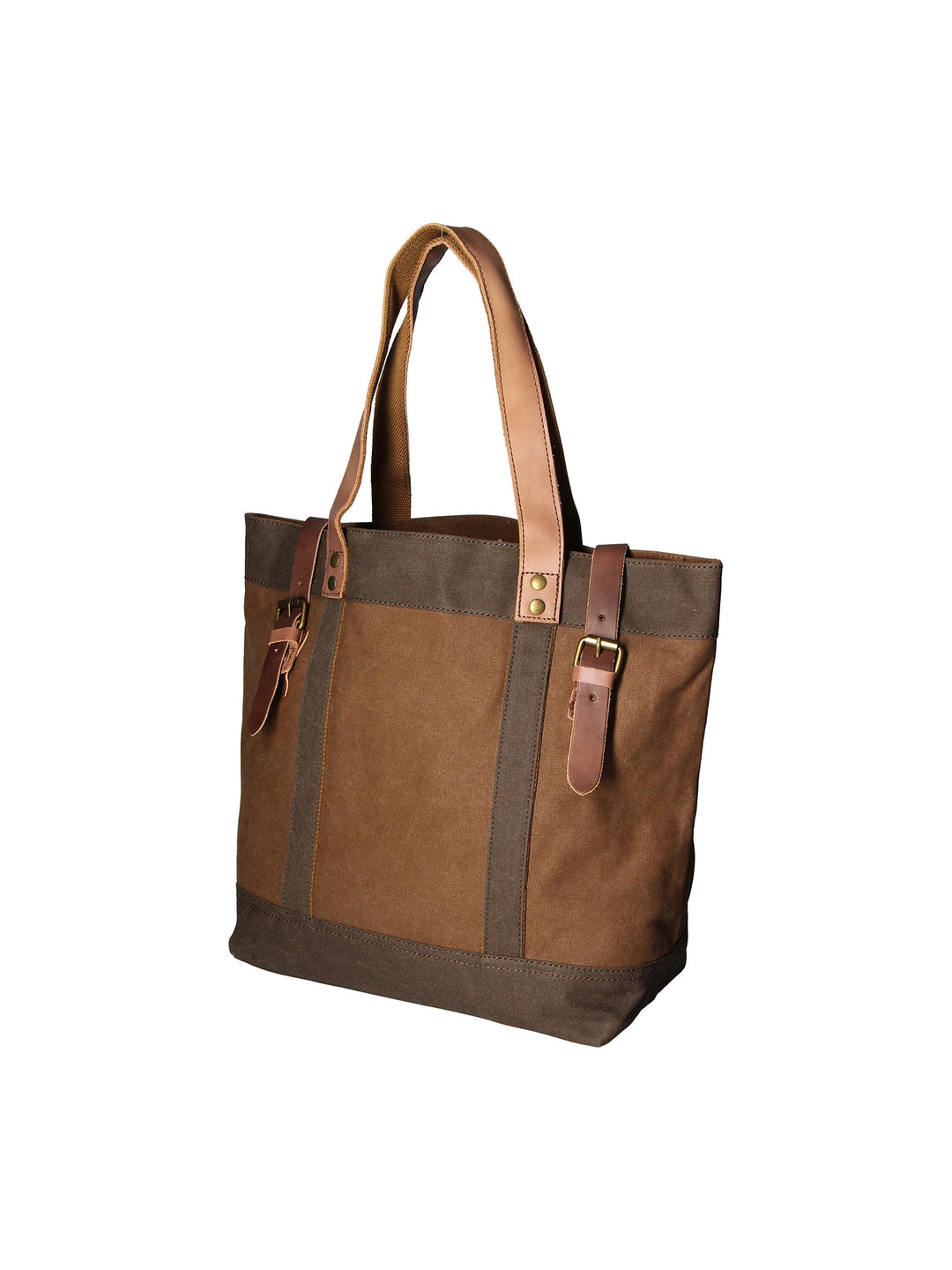 Maura Unisex-Handtasche aus Canvas und Leder