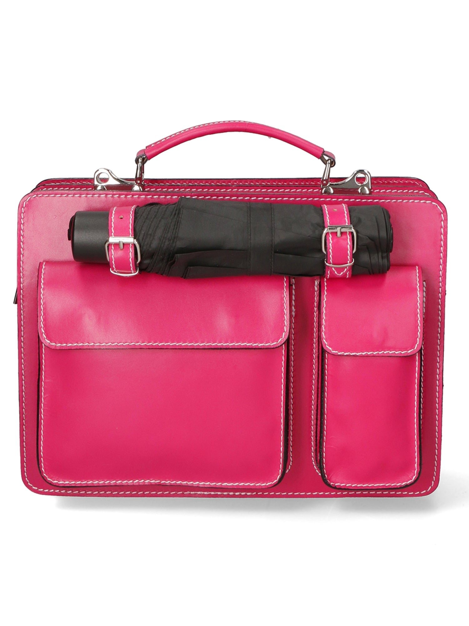 Borsa da lavoro Unisex in Vera Pelle | Gave Lux | GLX22700623FBG-FUXIA