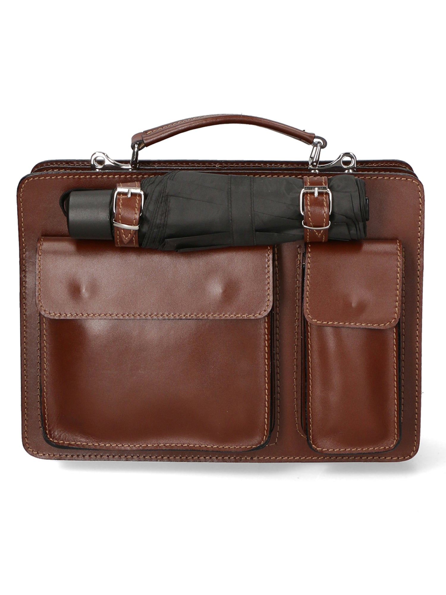 Borsa da lavoro Unisex in Vera Pelle | Gave Lux | GLX22700623FBG-MARRONE