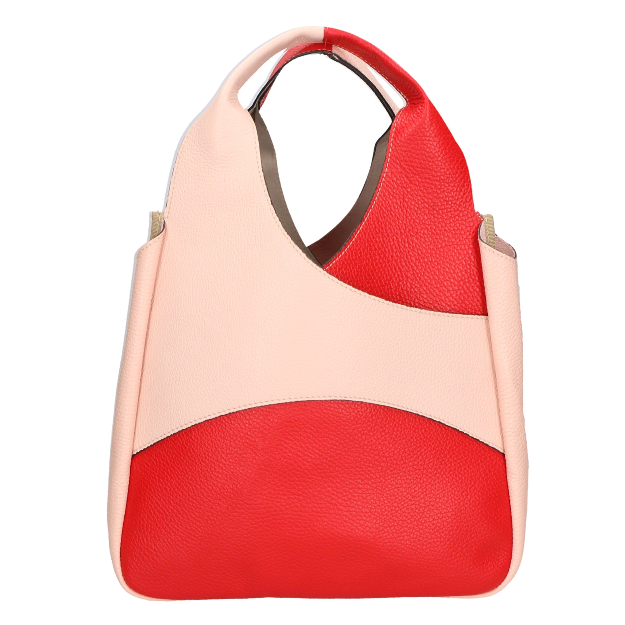 Borsa a mano da Donna in Vera Pelle | Gave Lux | GLX220579323FBG-D58_ROSSO_+_D13_ROSA